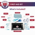 thumbnail image 4 of Roadside Assistance Emergency Car Kit - First Aid Kit, Jumper Cables, Tow Strap, led Flash Light, Rain Coat, Tire Pressure Gauge, Safety Vest and More Ideal Winter Accessory for Your Car (Black), 4 of 8