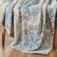 thumbnail image 5 of VCNY Home Tranquility Multicolor Medallion Polyester Plush Throw, 50" x 70", 5 of 5