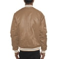 thumbnail image 3 of Men's Premium Classic Snap Button Baseball Letterman Varsity Bomber Jacket Windbreaker, 3 of 5