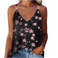 thumbnail image 2 of ICHUANYI Clearance Women's Summer Casual Sleeveless Blouse V Neck Tops T-Shirt Vest For Women(Pink, M) ICHUANYI WER2023080904576, 2 of 6