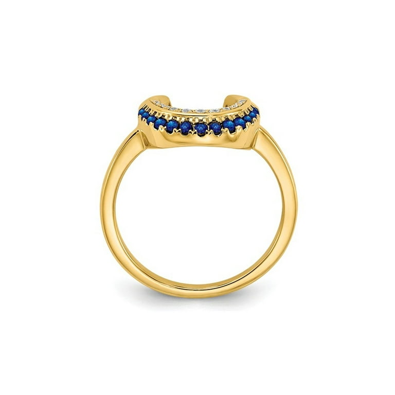 Sapphire Moon Ring