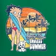 thumbnail image 5 of Wild Bobby Betty Boop Endless Summer Beach the Dog Betty Boop Womens Long Sleeve T-Shirt, Kelly, Small, 5 of 5