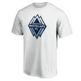 thumbnail image 2 of Men's White Vancouver Whitecaps FC Logo T-Shirt, 2 of 3