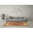 thumbnail image 3 of Ahgly Company Indoor Square Medallion Brown Traditional Area Rugs, 5' Square, 3 of 4
