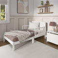 thumbnail image 5 of Dream On Me Brookside Low Profile White Toddler Bed, 5 of 6