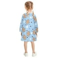 thumbnail image 3 of long-sleeved dress Gingerbread Man Pattern A-line dress with ribbed cuffs Soft and comfortable, 3 of 6