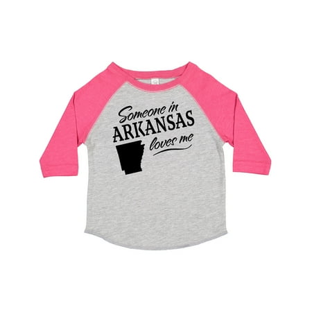 

Inktastic Someone in Arkansas Loves Me Gift Toddler Boy or Toddler Girl T-Shirt