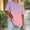 Rose, variante sur Jacenvly Hauts pour Femmes Liquidation T-Shirt de Base pour Femmes Grande Taille Col Rond Manches Courtes Printemps/été T-Shirt Haut Hauts pour Femmes en Liquidation