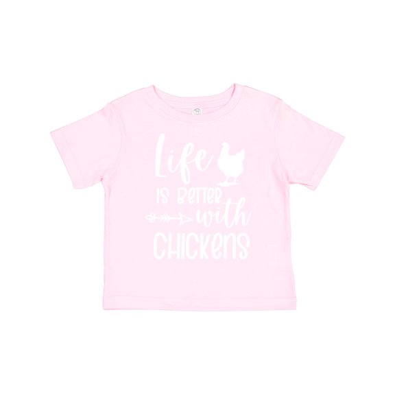 Inktastic Life is Better with Chickens Boys or Girls Toddler T-Shirt