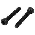 thumbnail image 3 of Unique Bargains M2.5x15mm Alloy Steel Hex Socket Head Knurled Cap Screw Bolt Black 50Pcs, 3 of 5