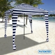 EasyGo Cabana 6' X 6' Beach & Sports Cabana Stays Cool & Comfortable - Easy Assembly - Large Shade Area-Elegant & Classy