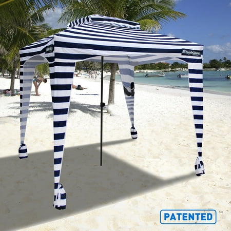 EasyGo Cabana 6' X 6' Beach & Sports Cabana Stays Cool & Comfortable - Easy Assembly - Large Shade Area-Elegant & Classy
