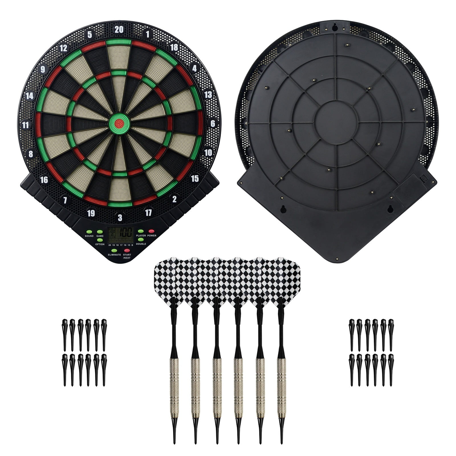 6-Counted Plastic Safety Soft Tip Darts for Soft Electronic Dartboard Games 
