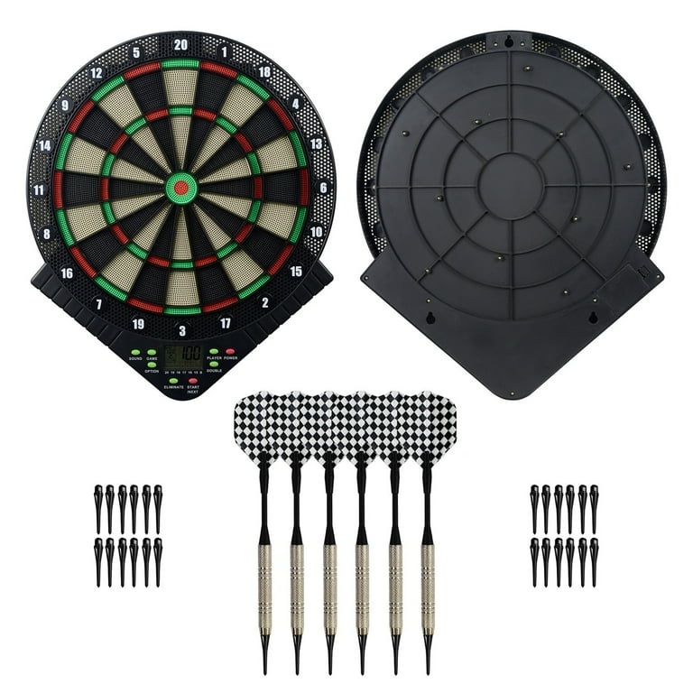 Guzom Sports Outdoors Electronic Dart Board Safety Dart Set Plastic Dart Soft Dart