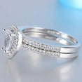 thumbnail image 3 of Pink Diamond Ring For Women Drop Accent White Copper Platinum Plated Inlaid Zircon US Size 5 To 10 Extra Shine, 3 of 5