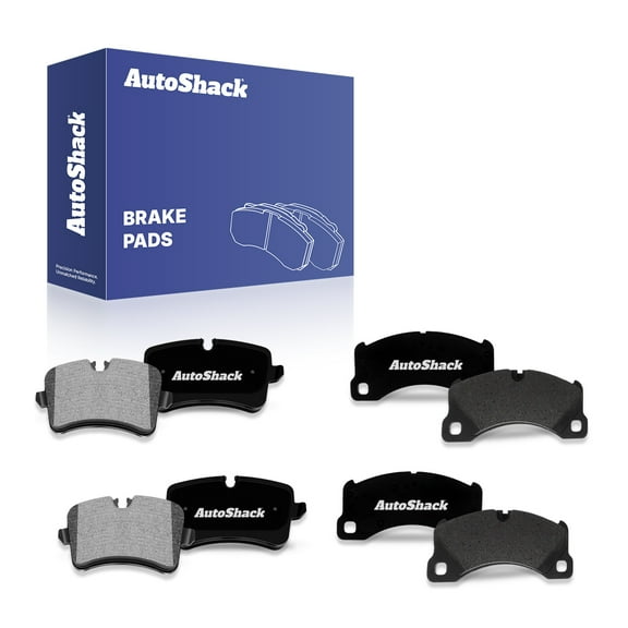AutoShack Front & Rear Ceramic Brake Pad Set | Replacement for 2016 Porsche Macan | 8-PC