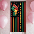 thumbnail image 5 of African American Heritage Banner Freedom Day Celebration Colors Polyester Fabric for Cultural Events Indoor Outdoor Party, 5 of 7