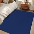 thumbnail image 5 of Navy Blue Pure Color Area Rugs Collection 2.7'x5', Aesthetics Contemporary Luxury Non Slip Indoor Rectangle Throw Runner Rug Floor Mat Carpet for Living Room Dining Table Bedroom Nursery, 5 of 9