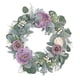 thumbnail image 3 of de peonía de 18 pulgadas, hojas s, púrpura, , San Valentín, accesorios de fotografía para puerta delantera, decoración, puerta, BLESIY coronas de puerta, 3 of 8