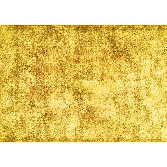 Ahgly Company Machine Washable Indoor Rectangle Persian Yellow Traditional Area Rugs, 5' x 7'