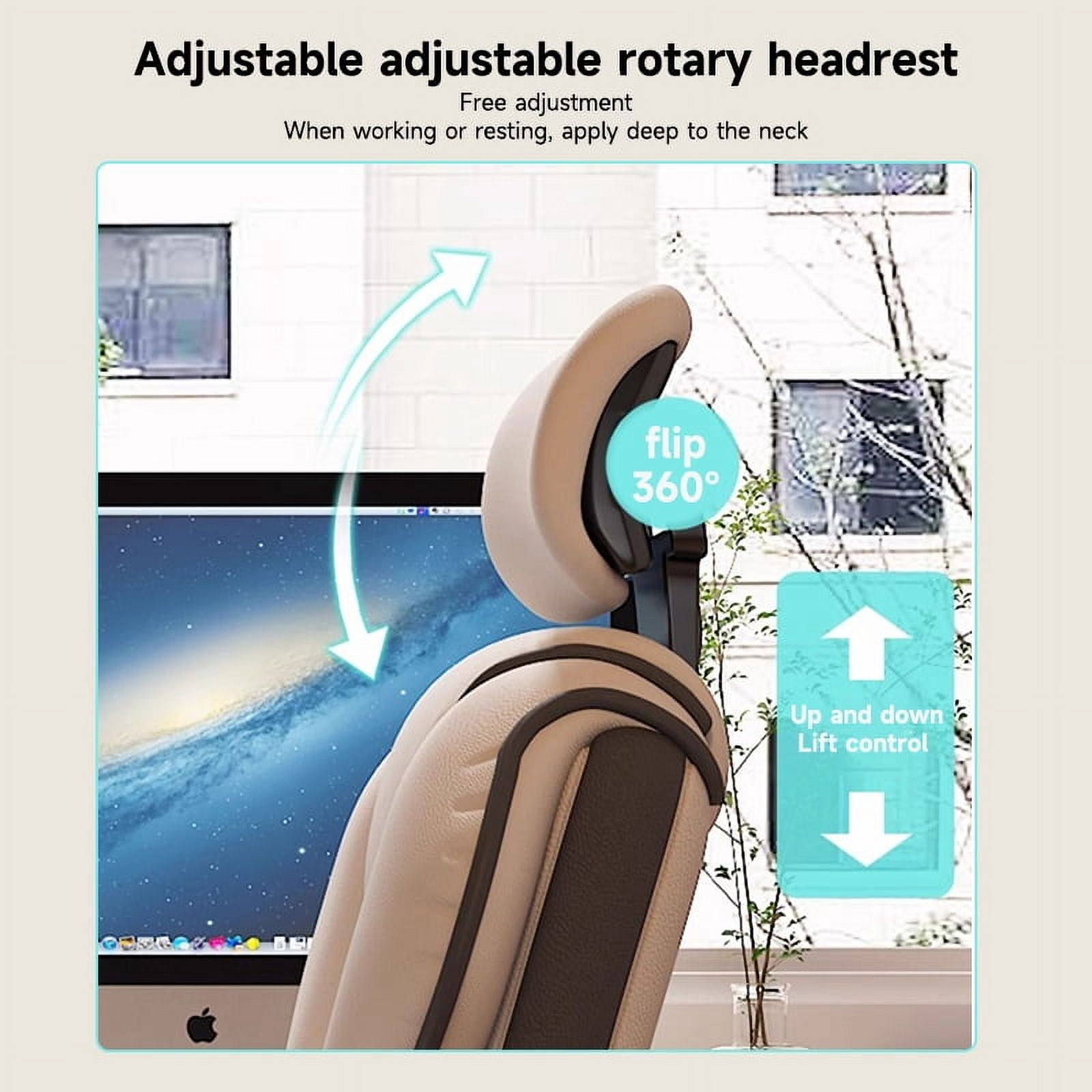 Executive Office Chair, Reclining Office Chair with Footrest ，Ergonomic Computer Desk Chair with Lumbar Support, Big and Tall Home Desk Chair, High Back Gaming Chair for Office Home Study