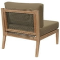 thumbnail image 5 of Modway Clearwater Outdoor Patio Teak Wood Armless Chair in Gray Light Brown, 5 of 7