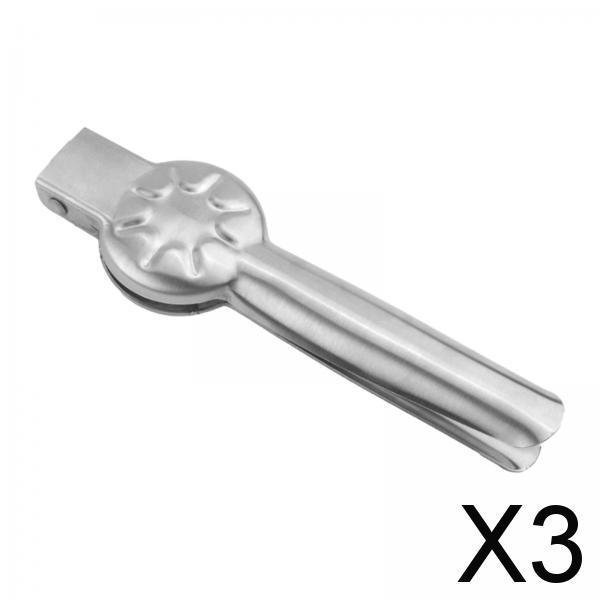 Rompedor de Cáscaras para Frutos Secos y Nueces - Herramienta Innovadora para Abrir Frutos Secos , Plata, 3 piezas