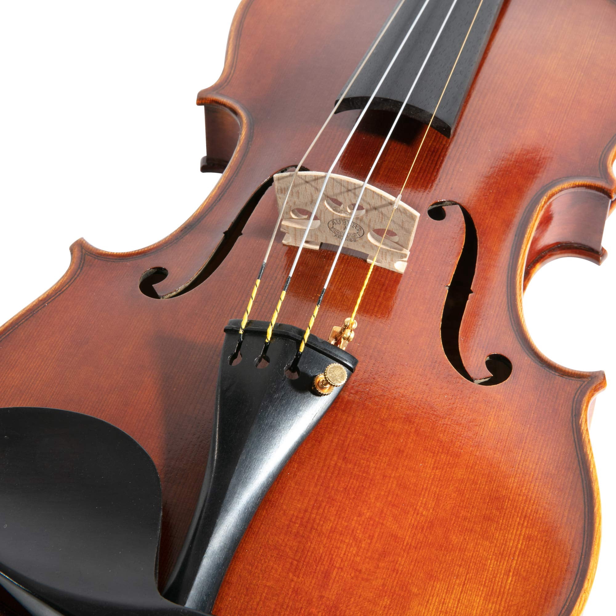 MI&VI SOLOIST’S Violin Strings — 4/4 Scale Full Set (G-D-A-E) with Golden E-String | Synthetic Core | Ball-End | Medium Gauge Tension - By MIVI Music