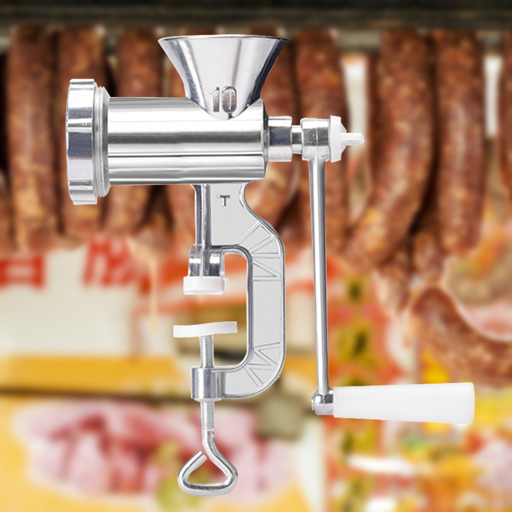 Picadora De Carne Manual De Aluminio - Máquina Para Moler Carne Y Hacer Salchichas, Con Abrazadera Para Mesa