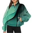 thumbnail image 1 of 50 % de Rabais Liquidation Chandail Surdimensionné pour Femmes 2023 Chandails Décontractés Sans Capuche Mode Manches Longues Imprimé Demi-Fermeture à Glissière Col à Capuche, 1 of 4