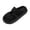 Black, variant on Slippers for Women,Slippers Indoor Warm Winter Home Shoes Cozy Comfortable Soft Lined On Flat Heel,Womens Slippers,Black,6.5