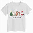 thumbnail image 4 of HCNTES Merry Christmas Shirt Toddler Girls T-Shirts Short Sleeve Funny Xmas Graphic Shirt for Girls Tee Holiday Casual Family Party Matching Tops, 4 of 4