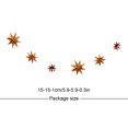 thumbnail image 2 of Maoww 1 Set Star Decorations Household Interesting Beautiful Hanging Decoration Party Supply Decorating Prop Decor Props for Layout Golden, 2 of 6