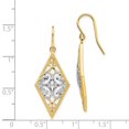 thumbnail image 3 of 14K Two-Tone Gold Earring Drop & Dangle Women'S 39 mm 14, 3 of 3