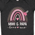 thumbnail image 4 of Inktastic Mimi and Papa Love Me Rainbow Girls Baby Bodysuit, 4 of 5