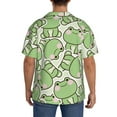 thumbnail image 5 of Disketp Men's Hawaiian Cute Frog Print Shirts Button Down Holiday Beach Shirts-Medium, 5 of 7