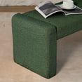 thumbnail image 5 of KithKasa 47" Modern End of Bed Bench, Upholstered Entryway Bench, Green Bedroom Bench, Comfy Padded Fabric Ottoman Bench for Bedroom, Living Room, Hallway, Foyer, 5 of 7