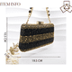 thumbnail image 2 of QSGFC-zapatos de tacón de alta calidad para mujer, bolso de diseño de moda italiana, Color negro y dorado, para fiesta de boda de Nigeria, 2 of 5