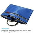 thumbnail image 3 of Uxcell Documents Books Tools Storage Pouch Waterproof Zipper File Bag, Blue, 3 of 5