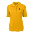 thumbnail image 2 of Women's Cutter & Buck Gold Northern Arizona Lumberjacks Team Virtue Eco Pique Recycled Polo, 2 of 3