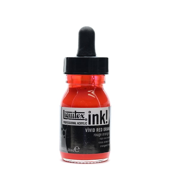 Professional Acrylic Inks vivid red orange, 620, 30 ml (pack of 3)