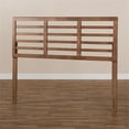 thumbnail image 2 of Bowery Hill Mid-Century Wood Slat Full Headboard in Walnut Brown, 2 of 6