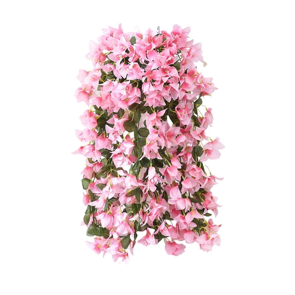Tuscom Artificial Bougainvillea Vine, 3.3ft Realistic Fake Hanging Flowers for Outdoor Planters, Patio Urns, Porch & Balcony Decor, Maintenance-Free Faux Flowers
