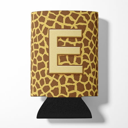 

Carolines Treasures CJ1025-ECC Letter E Initial Monogram - Giraffe Can or Bottle Hugger Can Hugger multicolor