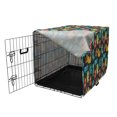 thumbnail image 3 of Octopus Dog Crate Cover, Octopus Cartoon Drawing Style Funny Characters from Ocean Underwater Life Image, Easy to Use Pet Kennel Cover for Medium Large Dogs, 35" x 23" x 27", Multicolor, by Ambesonne, 3 of 6