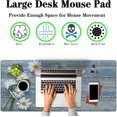 thumbnail image 2 of Computer Desk Mats Mouse Pads for Desk, Pc Mouse Pad Big Mousepads, Computer Desk Decorations Non-Slip Rubber Base, 35.4 X 15.7 inch for Work/Game/Office/Home Daisy Flowers on Old Wooden, 2 of 6