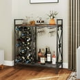 thumbnail image 2 of Costway 21 Bottle Wine Rack Freestanding Floor Wine Bottle Organizer with Storage Shelf, 2 of 10