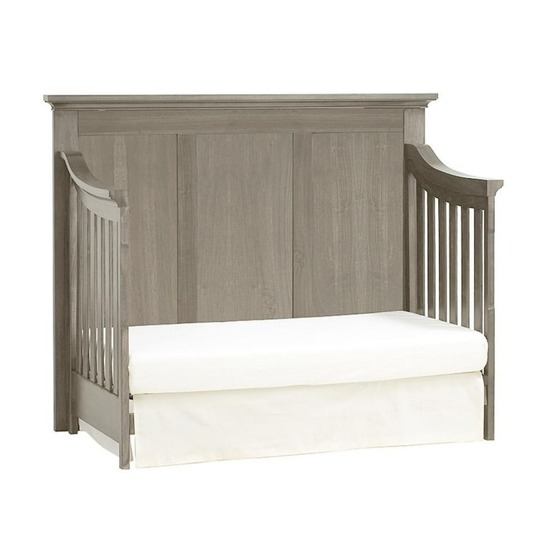Ash Gray Solid and Manufactured Wood Standard Four In One Convertible Crib Ash Gray Solid and Manufactured Wood Standard Four In One Convertible Crib