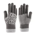 thumbnail image 2 of EeaseMX 1 par de guantes gruesos para pantalla táctil, de punto, cálidos, resistentes al viento, de invierno, para hombre (gris), 2 of 7