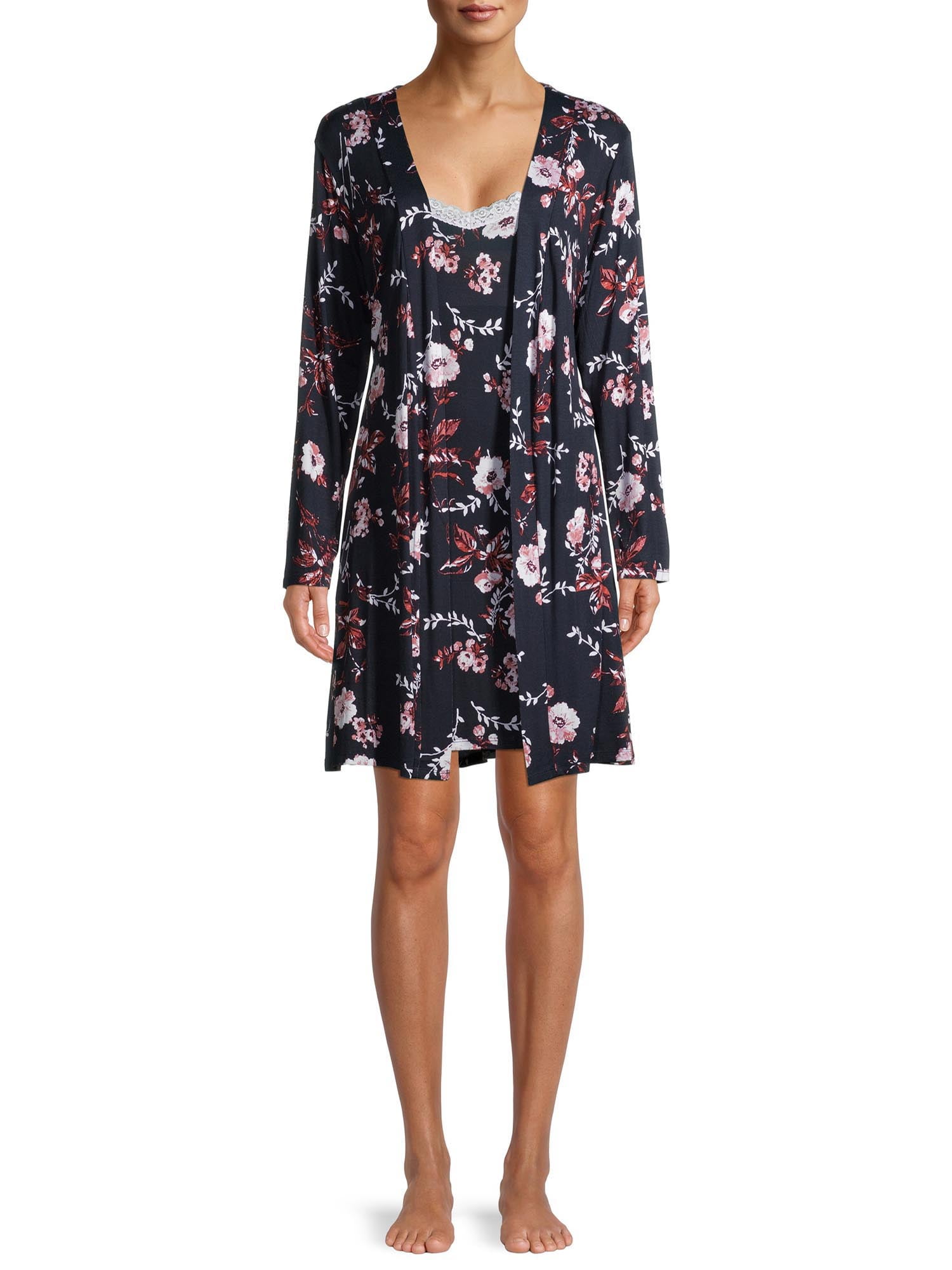 plus size nursing gown and robe set